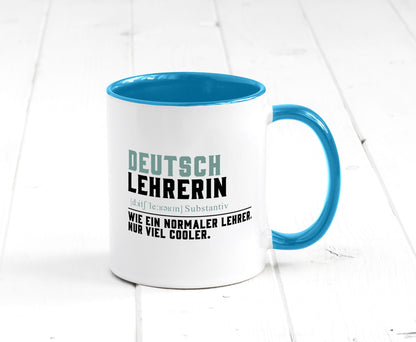 Deutschlehrerin | Lehrerin Unterricht Lieblinglehrerin Geschenkidee Humor Tasse