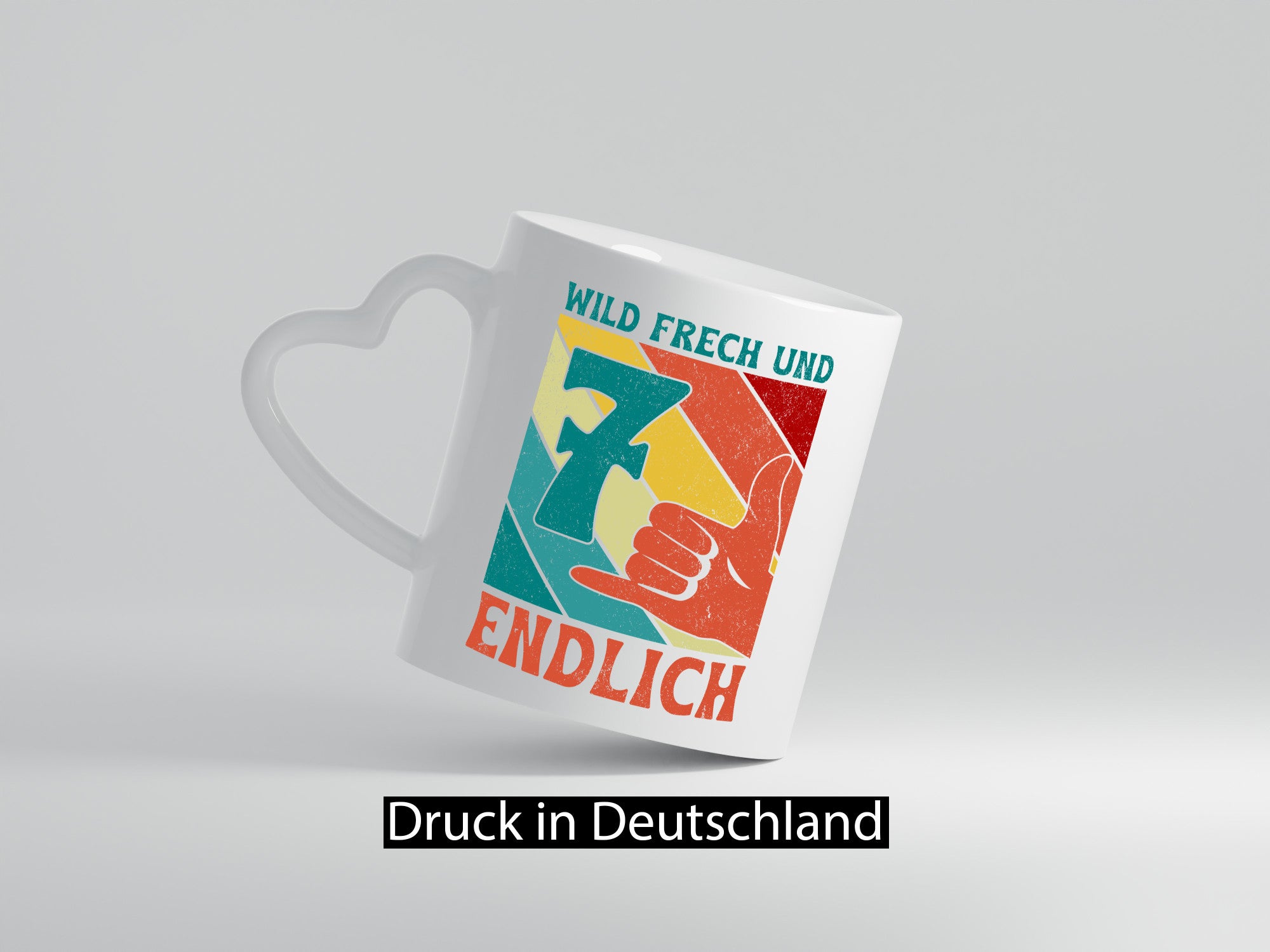7. Geburtstag | 7 Jahre Wild und Frech lustiger Spruch Geschenk Geschenkidee