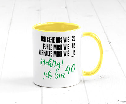 Ich bin Jung | 40 Geburtstag Verhalte mich wie ein Kind Geschenk Geschenkidee