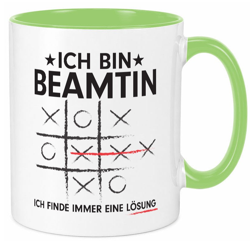 Lösung finden: Beamtin | Verbeamtung Dienst v2 lustiger Spruch Geschenk Humor Tasse