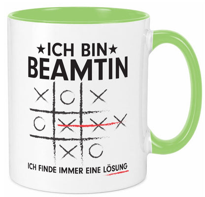 Lösung finden: Beamtin | Verbeamtung Dienst v2 lustiger Spruch Geschenk Humor Tasse
