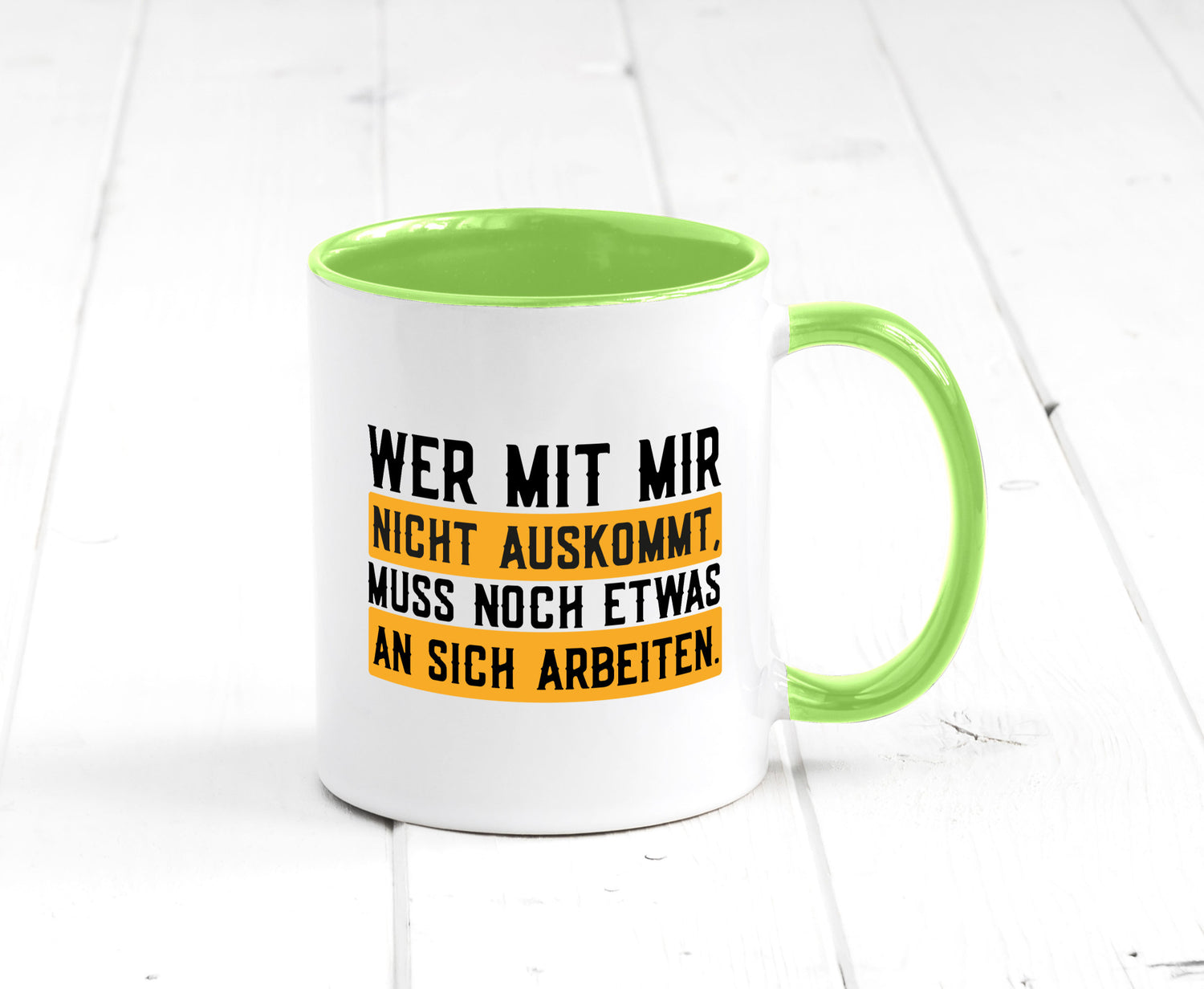 Wer mit mir nicht auskommt | Selbstbewusst lustiger Spruch Geschenk Humor