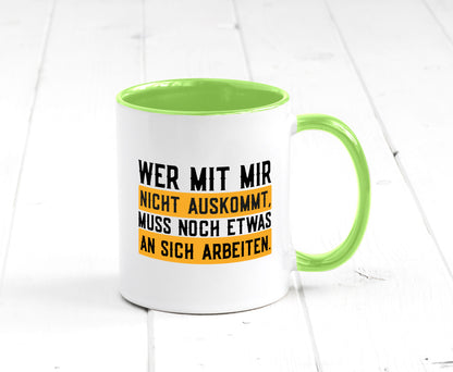 Wer mit mir nicht auskommt | Selbstbewusst lustiger Spruch Geschenk Humor