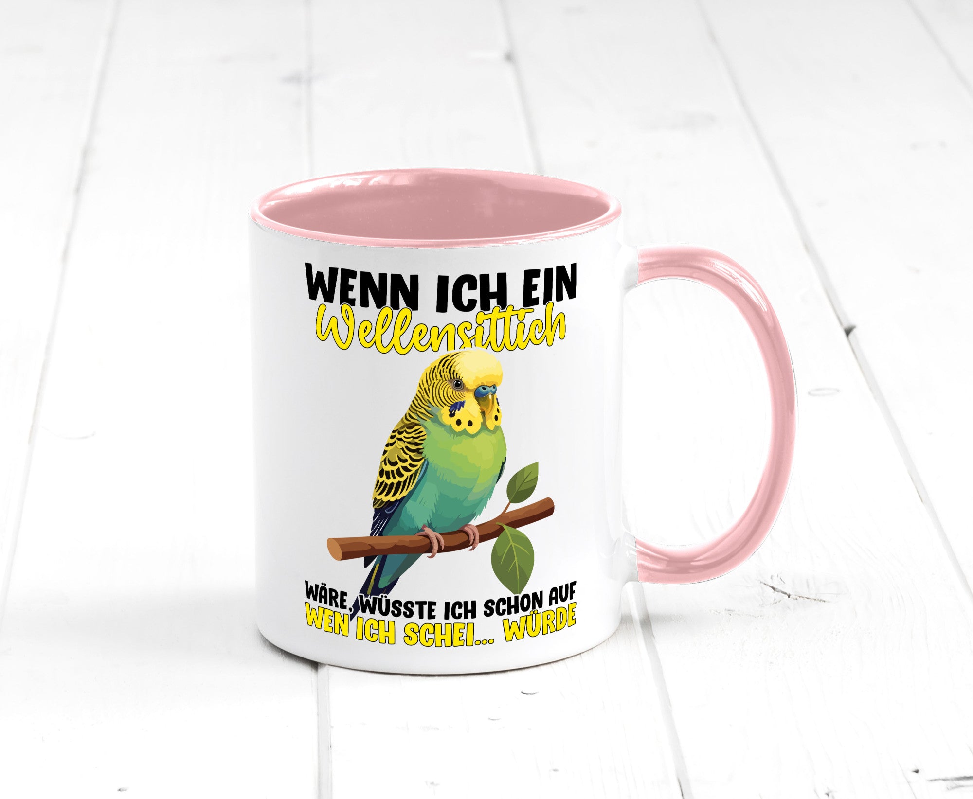 Wellensittich | Vogelbesitzer Humor Geschenkidee Tasse