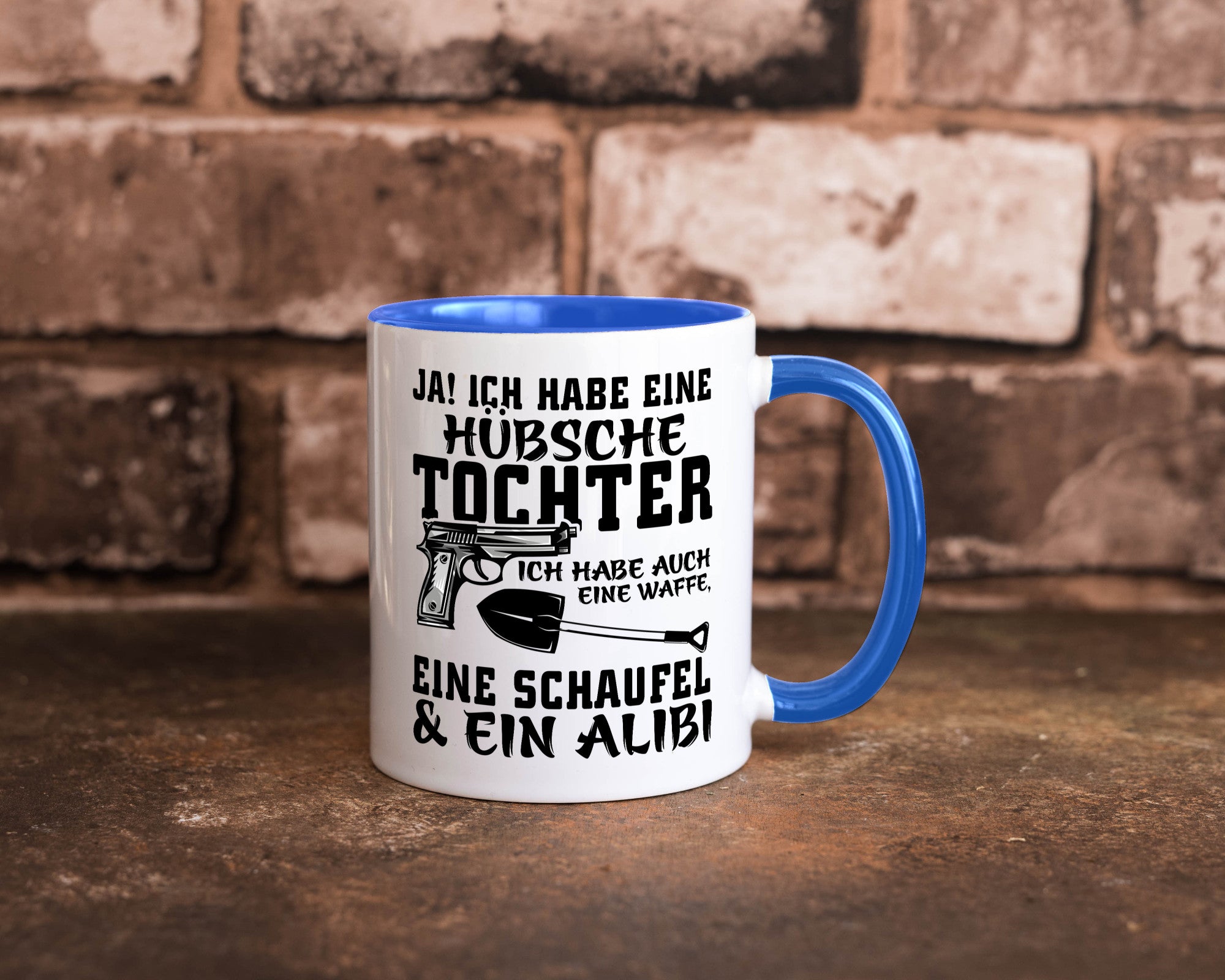 Hübsche Tochter Geschenk Familie Geschenkidee lustiger Spruch Tasse