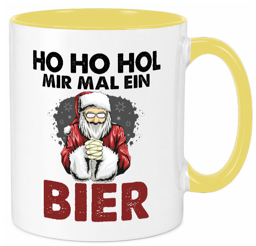 Ho Hol mir mal ein Bier | Weihnachten Geschenkidee Humor Tasse