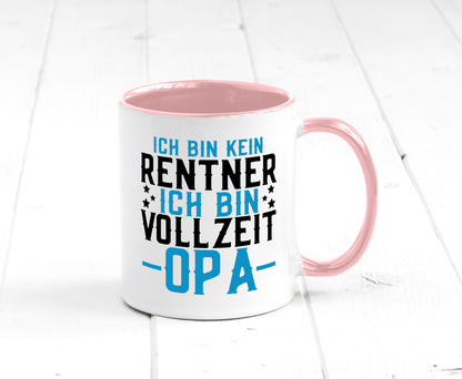 Rentner | Vollzeit Opa Pension Ruhestand Großvater lustiger Spruch Geschenk