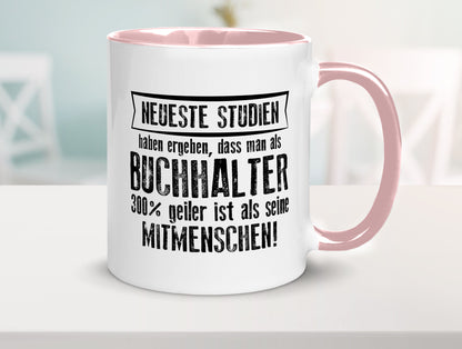 Neuste Studien: Buchhalter | Buchhaltung Humor Geschenkidee Tasse
