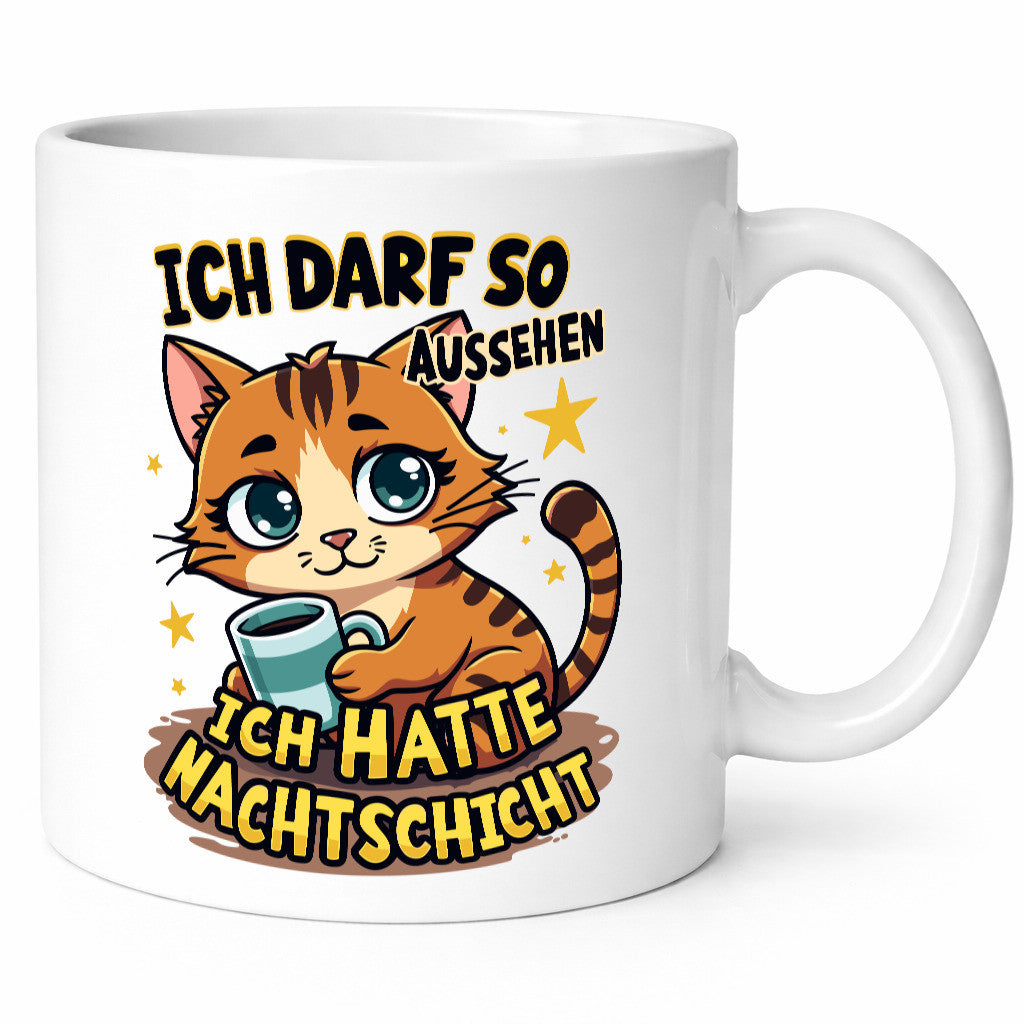 Ich hatte Nachtschicht | Schichtarbeit Katze Humor Arbeit Kollegen Büro