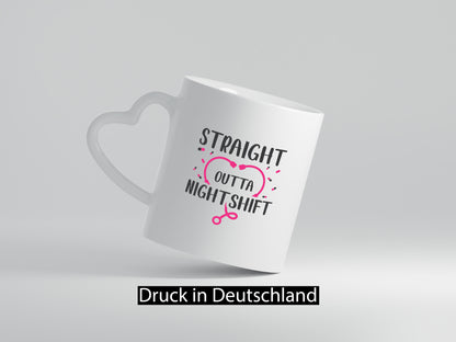 Straight outta Nightshift | Stethoskop Krankenhaus lustiger Spruch Geschenk