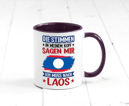Laos | Urlaub Stimmen in meinem Kopf Traumland lustig Humor Geschenkidee