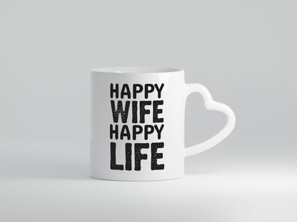 Happy Wife | Ehemann Tasse Ehefrau Humor Statement Geschenkidee