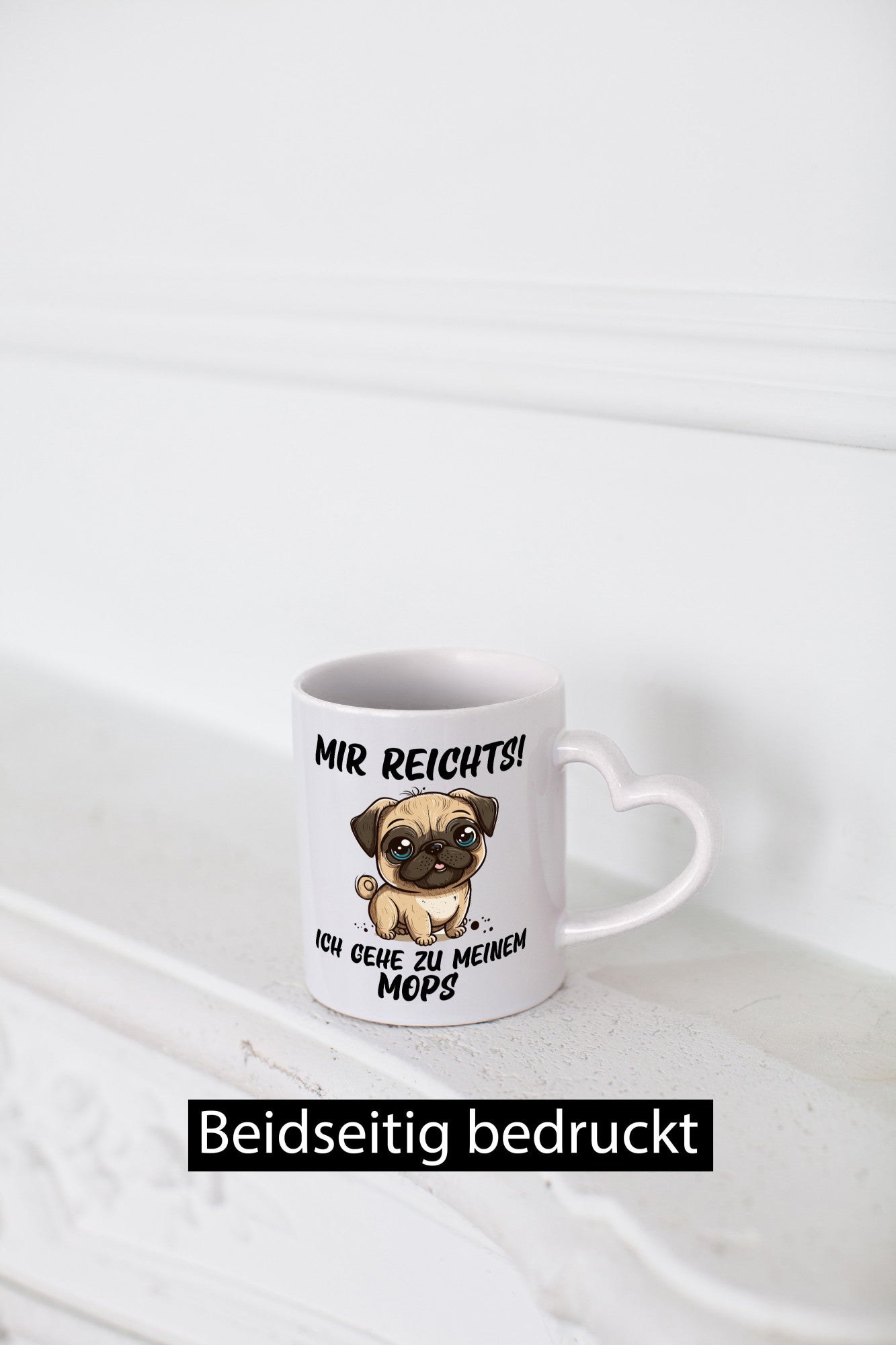 Ich geh zu meinem Mops | Hund lustiger Spruch Geschenk Tierliebhaber Humor Tasse