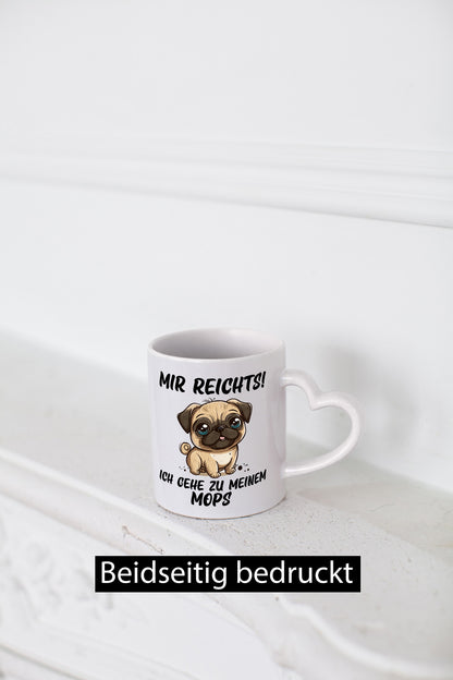 Ich geh zu meinem Mops | Hund lustiger Spruch Geschenk Tierliebhaber Humor Tasse