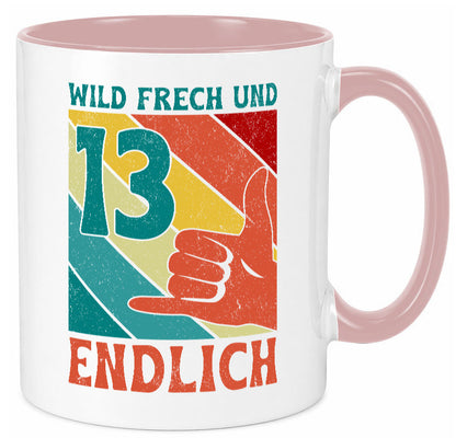 13. Geburtstag | 13 Jahre Wild und Frech Humor Geschenkidee Tasse