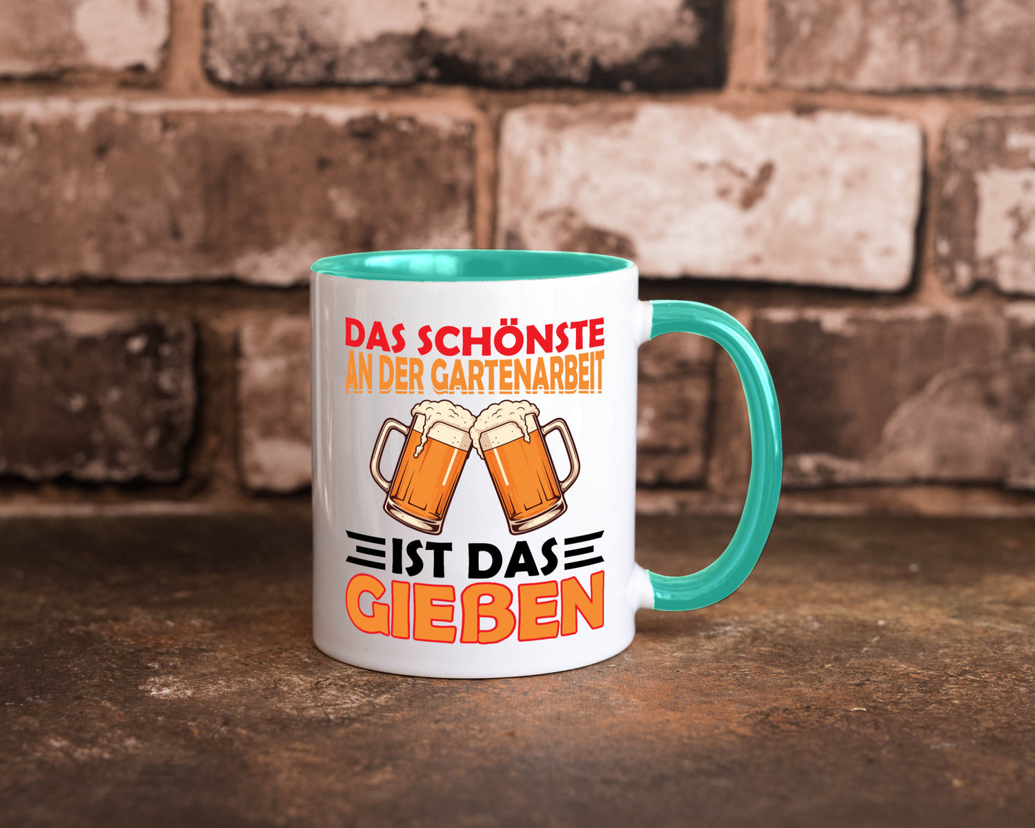 Das schönste an gartenarbeit ist Gießen | Biertrinker Geschenkidee Arbeit