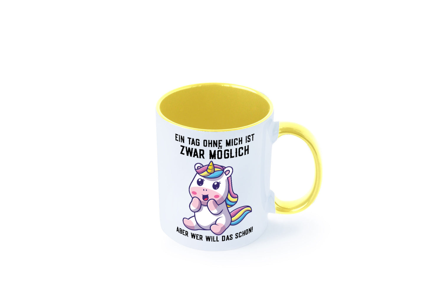Ein Tag ohne mich ist möglich | süßes Einhorn Comic Geschenk Humor Geschenkidee