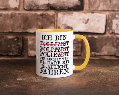 Ich bin Polizist | Blaulicht Polizei Beruf Streife lustig Arbeit Kollegen Büro
