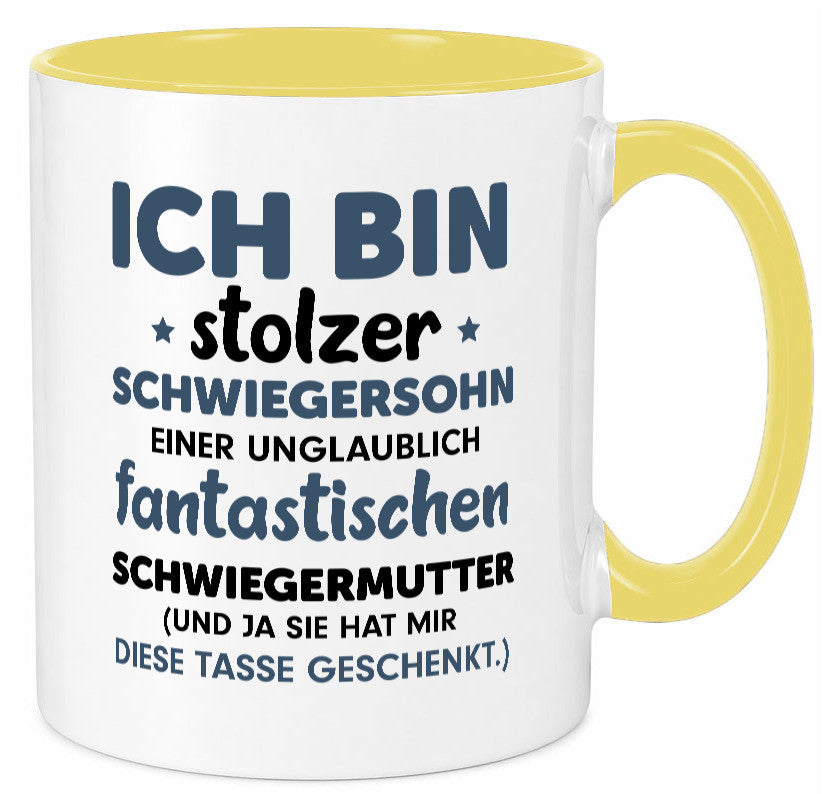 Stolzer Schwiegersohn | Spruch Schwiegermutter Humor lustig Familie Tasse