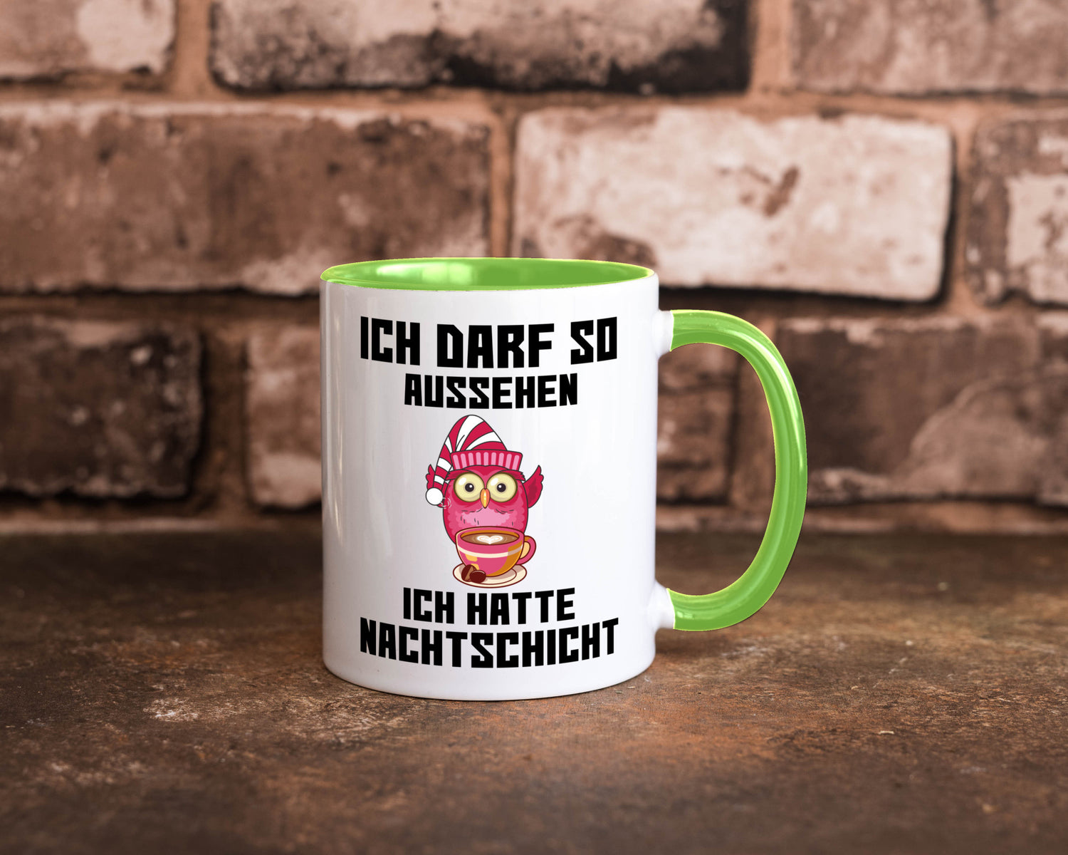 Nachtschicht Eule | Spruch Arbeit müde Nachtjob Geschenkidee Kollegen Büro
