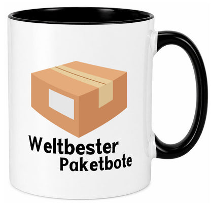 Weltbester Postbote | Paketlieferant lustiger Spruch Geschenk Humor Tasse