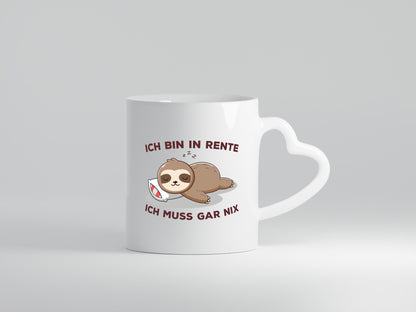 Ich bin in Rente | Rentner Tasse Faullenzen lustig Ruhestand Jubiläum Geschenk