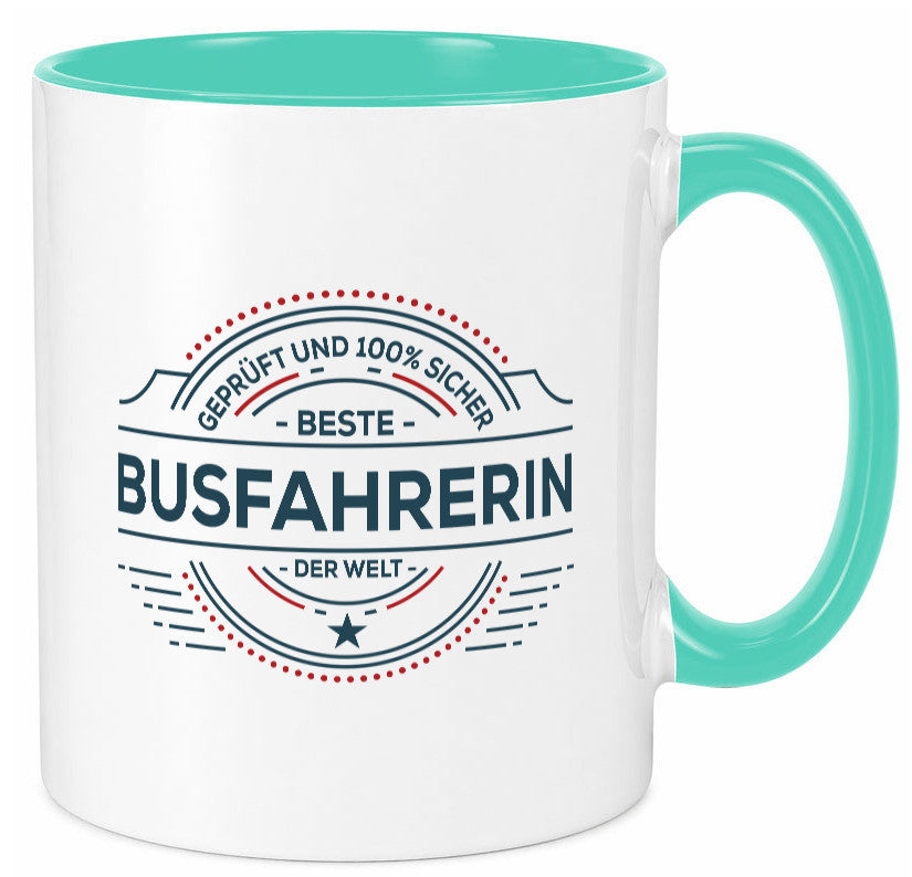 Geprüft und sicher: Busfahrerin | Berufsfahrer Fahrerin Humor Arbeit Kollegen