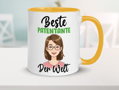 Beste Patentante | Tante lustiger Spruch Geschenk Humor Geschenkidee Tasse