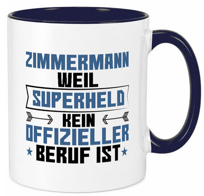 Superheld Zimmermann | Handwerker Holzbau Geschenk Humor Geschenkidee lustiger