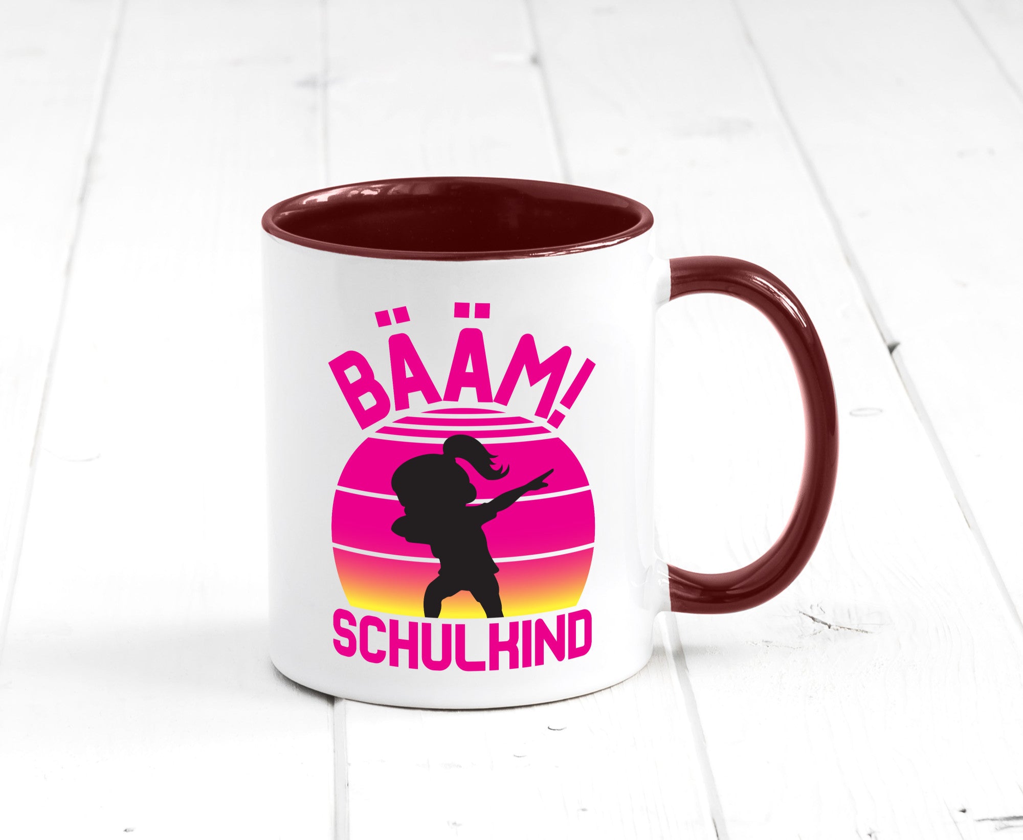 Bääm Schulkind | Einschuldung Schulanfang Geschenkidee Humor Tasse