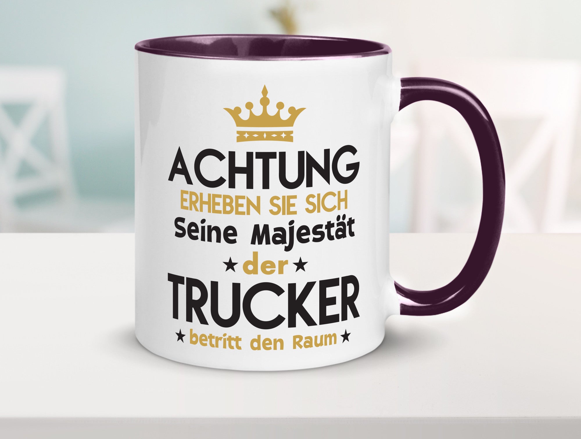 Seine Majestät Trucker | LKW Fahrer Beruf Humor Arbeit Kollegen Büro