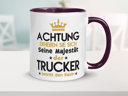 Seine Majestät Trucker | LKW Fahrer Beruf Humor Arbeit Kollegen Büro