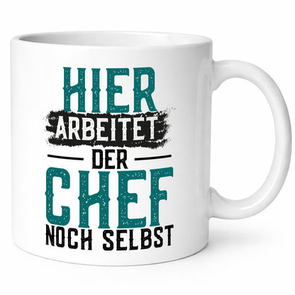 Hier arbeitet der Chef noch selbst | Kollegen Humor Arbeit Büro Geschenkidee