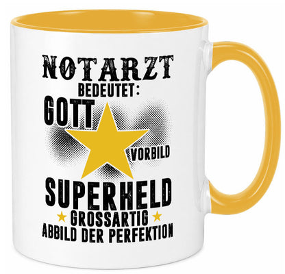 Bedeutung von Notarzt | Arzt Geschenkidee Humor Tasse