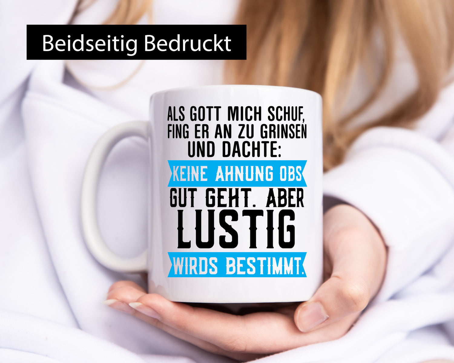 Lustig wirds bestimmt | Kollege Freunde Arbeit Kollegen Büro Geschenk Tasse