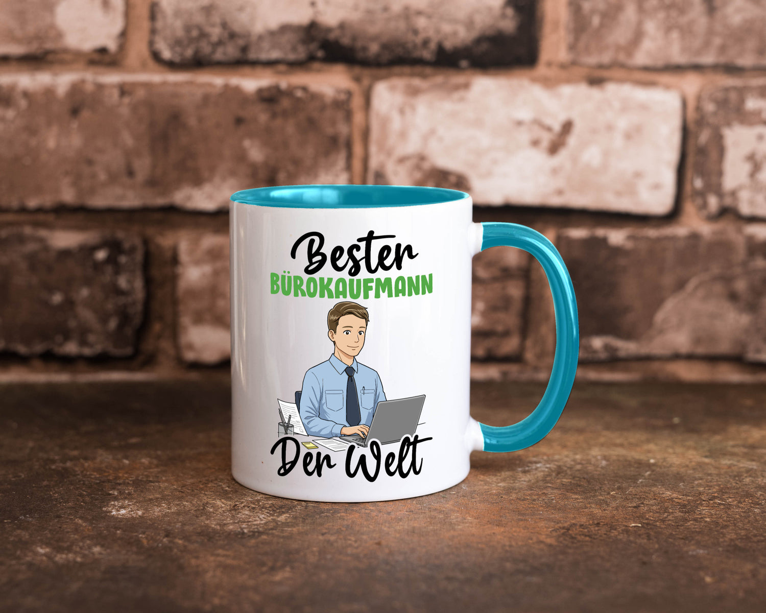Bester Bürokaufmann | Kaufmann v2 lustig Arbeit Kollegen Büro Geschenk Tasse