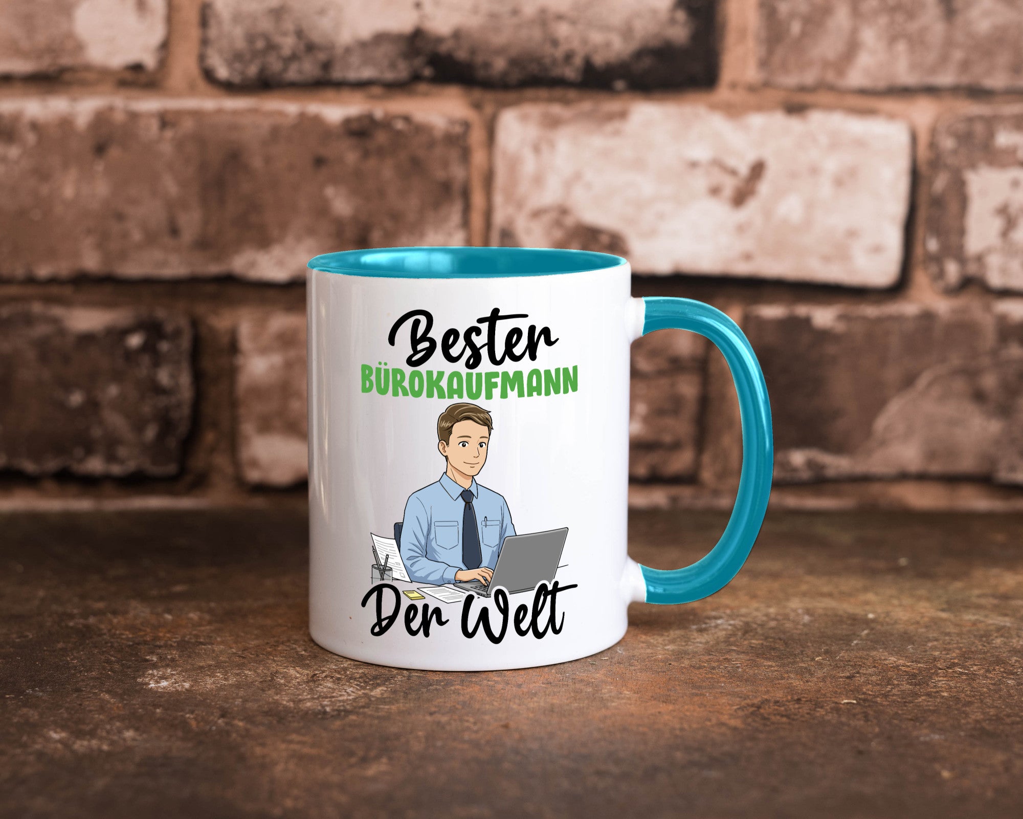 Bester Bürokaufmann | Kaufmann v2 lustig Arbeit Kollegen Büro Geschenk Tasse