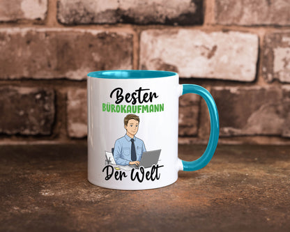Bester Bürokaufmann | Kaufmann v2 lustig Arbeit Kollegen Büro Geschenk Tasse