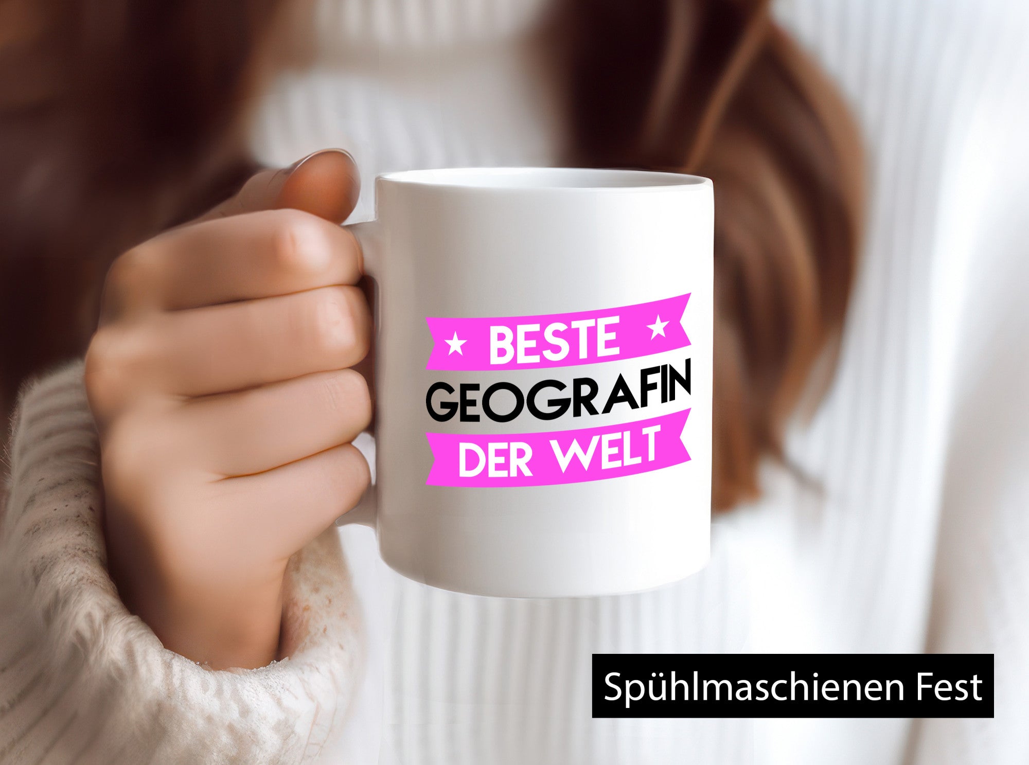 Beste Geografin | Geografie lustiger Spruch Geschenk Humor Geschenkidee Tasse