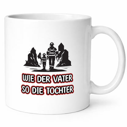 Wie der Vater so die Tochter | Feuerwehrmann Feuerwehrpapa Geschenkidee Familie
