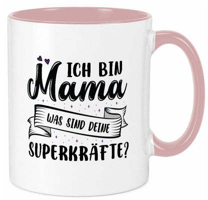 Superheldin Mama | Muttertag superkraft lustiger Spruch Geschenk Familie Tasse