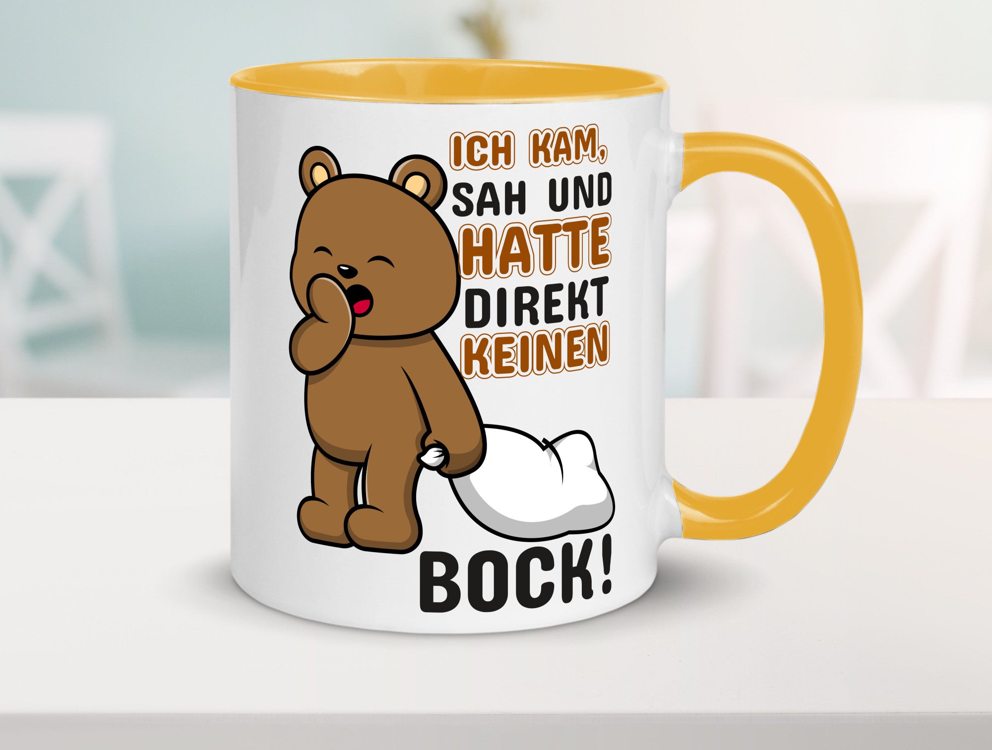 Direkt keinen Bock! | Büro Faultier Morgenmuffel Geschenk Arbeit Kollegen