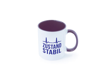 Zustand stabil | Herzschlag v2 Geschenk Humor Geschenkidee lustiger Spruch Tasse