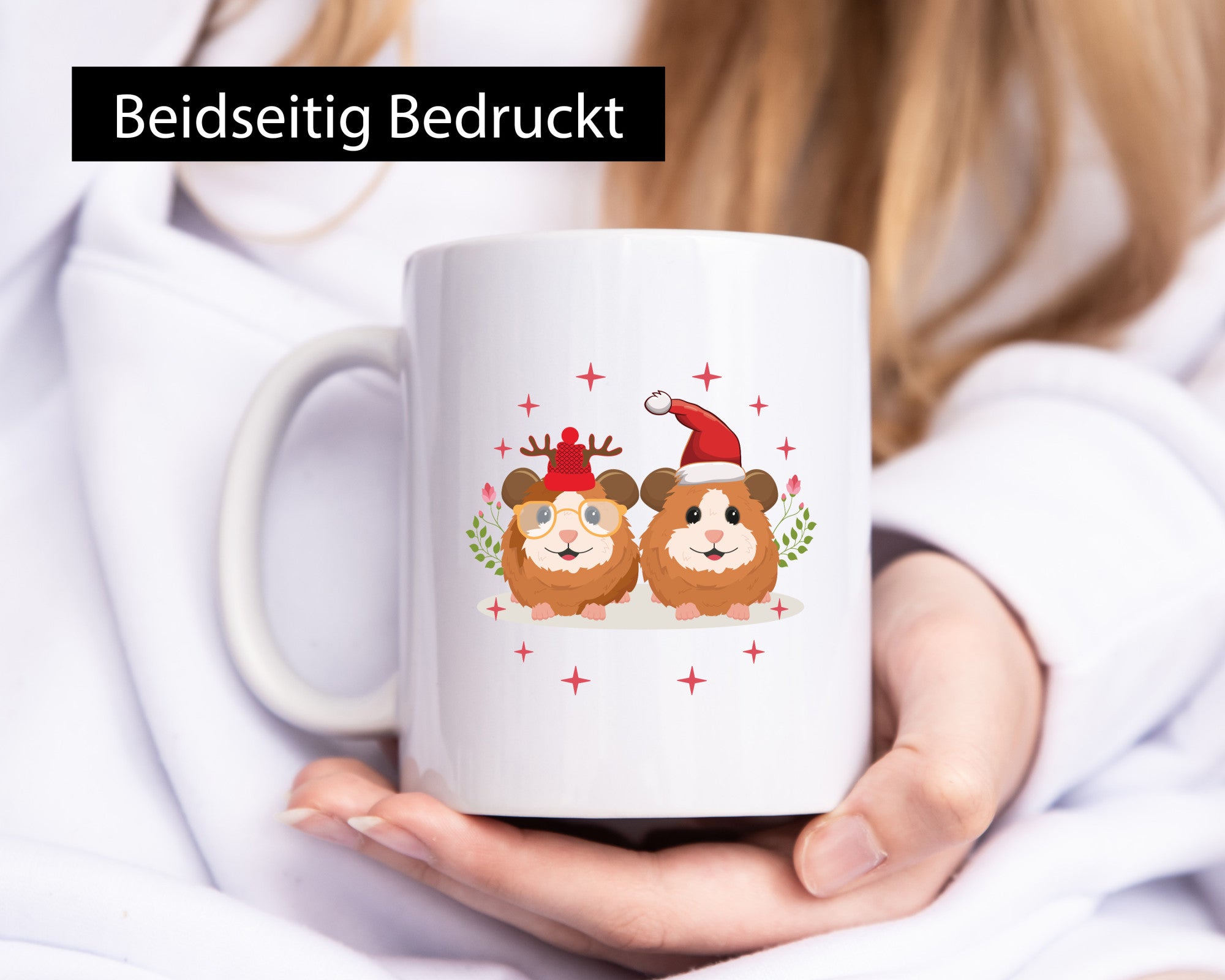 Weihnachtsmotiv | Weihnachten Meerschweinchen Fest Humor Geschenkidee Tasse