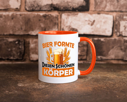 Bier förmte diesen Körper | bierliebhaber v2 Humor Geschenkidee Tasse