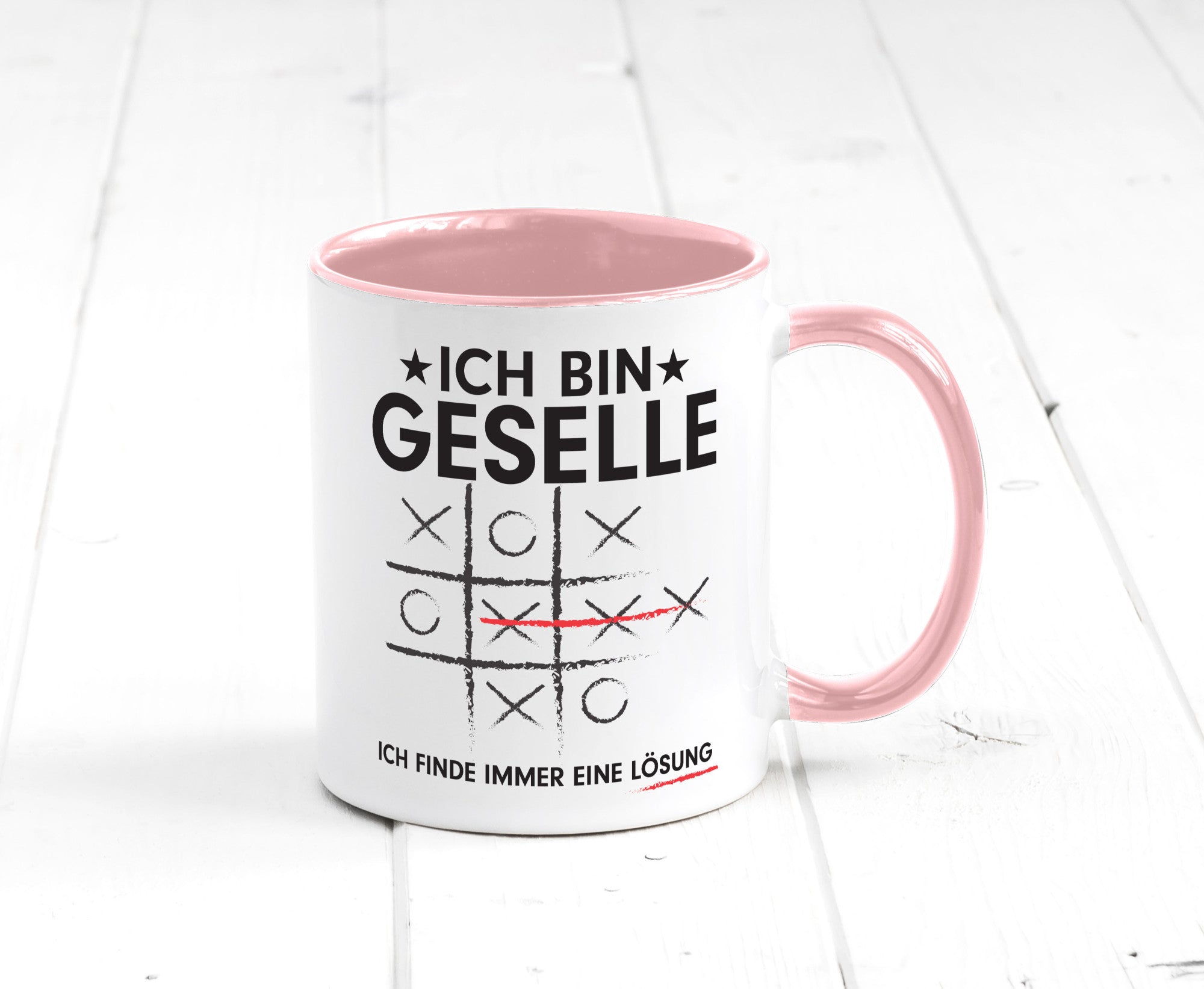 Löse Probleme: Geselle | Handwerker Humor Geschenkidee Tasse