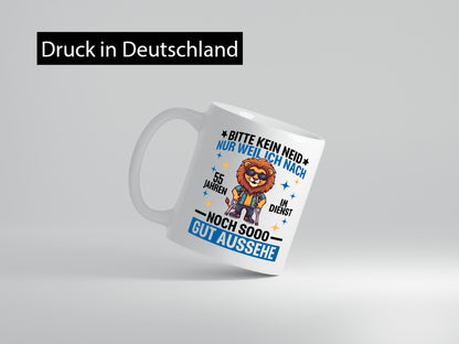 55 Jahre im Dienst | Arbeitsjubiläum Arbeit Geschenk Kollegen Büro lustiger