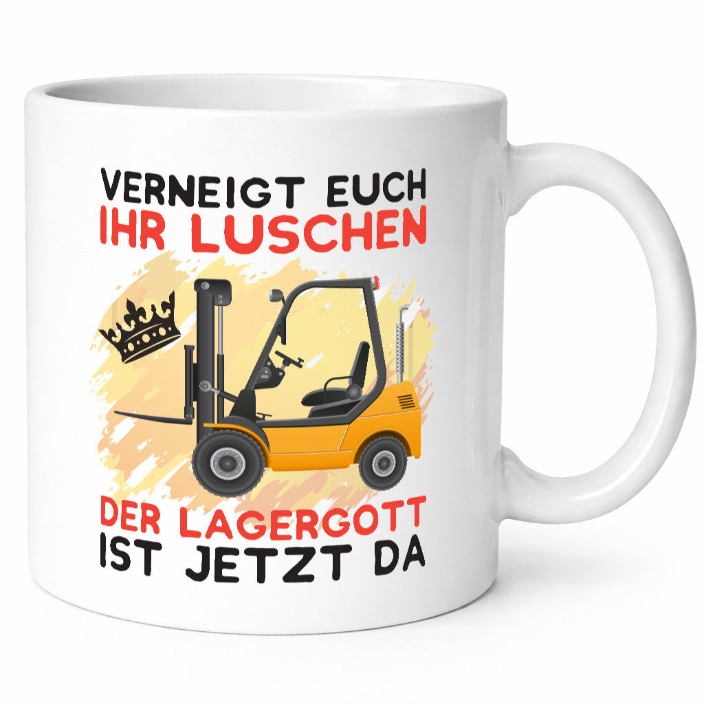 Lagergott Tasse | Lagerarbeiter Humor Lagerist Spruch Arbeit Kollegen Büro
