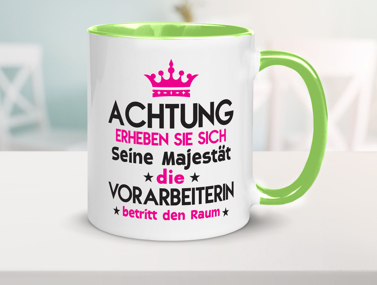 Seine Majestät Vorarbeiterin | Kollegin Teamleiter lustig Arbeit Kollegen Büro