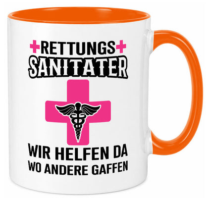 Rettungssanitäter | wir helfen wo andere Gaffen Geschenk Humor Geschenkidee Tasse